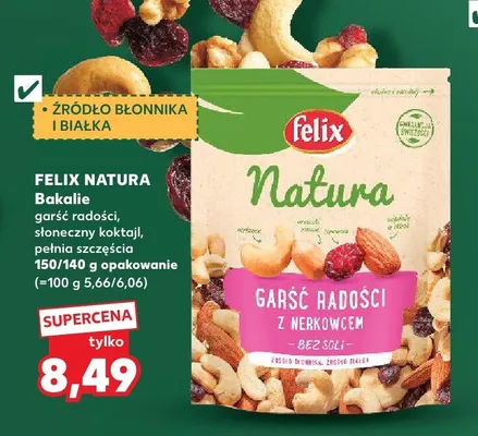 Bakalie Felix Natura Pełnia Szczęścia promocja w Kaufland