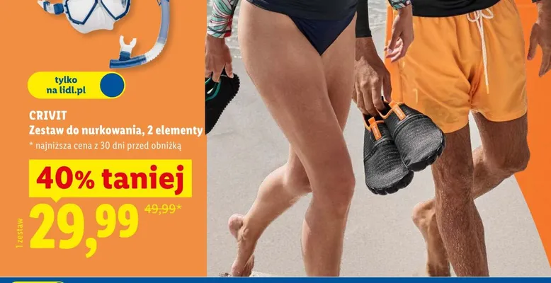 Zestaw do nurkowania, 2 elementy promocja w Lidl