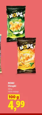 Chrupki cheese Nomz promocja w Lidl