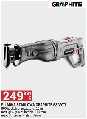 Pilarka szablowa Graphite 58G971 900W promocja w Merkury Market