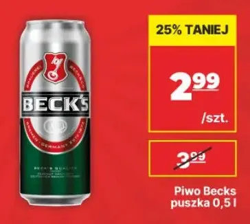 Piwo Beck's promocja w API Market