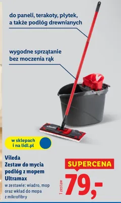 Zestaw do mycia podłóg z mopem Ultramax promocja w Lidl