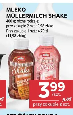 Mleko Müllermilch Shake promocja w Stokrotka