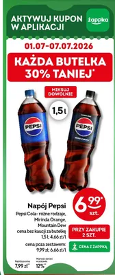 Napój Pepsi Zero Cukru promocja w Żabka