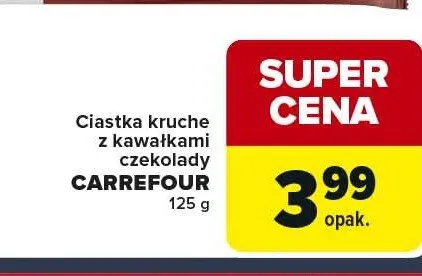 Ciastka kruche z kawałkami czekolady promocja w Globi