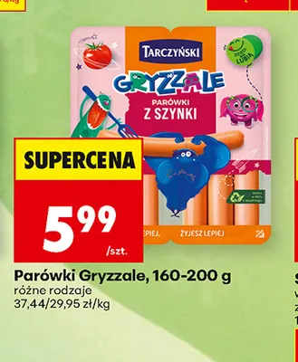 Parówki Gryzzale Tarczyński promocja w Biedronka
