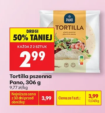 Tortilla pszenna promocja w Biedronka