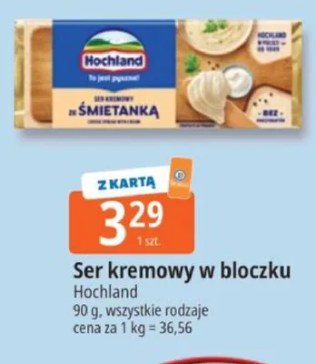 Ser kremowy w bloczku Hochland promocja w Leclerc