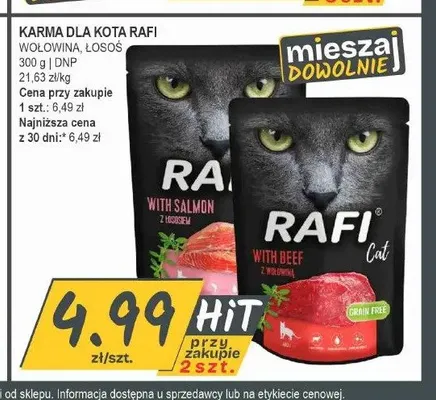Karma dla kota Rafi z łososiem promocja w Słoneczko