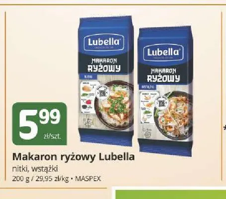 Makaron ryżowy nitki Lubella promocja w Marketvita