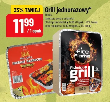 Grill jednorazowy promocja w POLOmarket