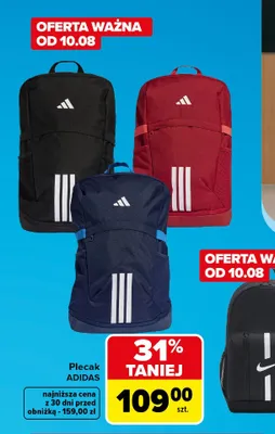 Plecak Adidas promocja w Carrefour