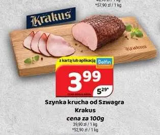 Szynka krucha od Szwagra Krakus promocja w Delfin