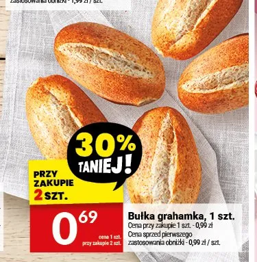 Bułka grahamka promocja w Twój Market
