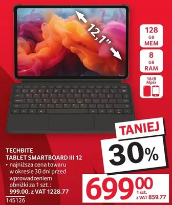 Tablet TECHBITE SMARTBOARD III 12 promocja w Selgros