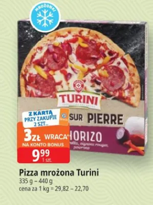 Pizza mrożona Turini promocja w Leclerc