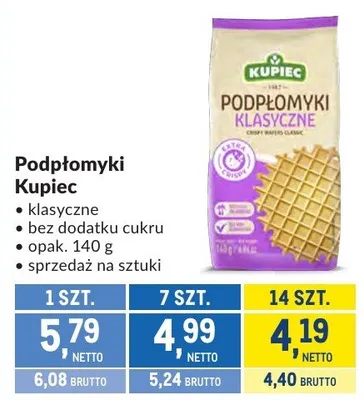 Podpłomyki klasyczne Kupiec promocja w Makro