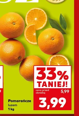 Pomarańcze luzem promocja w Kaufland