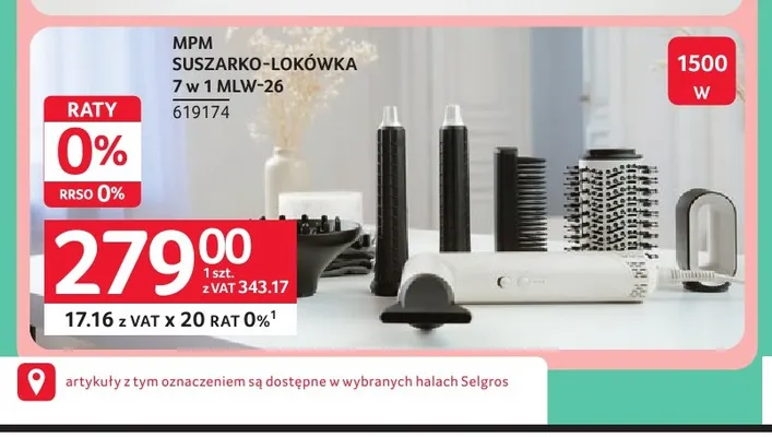 Suszarko-lokówka Mpm 7 w 1 MLW-26 promocja w Selgros