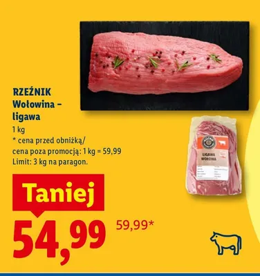 Wołowina - ligawa promocja w Lidl