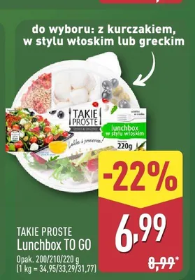 Lunchbox TO GO w stylu greckim Takie Proste promocja w Aldi