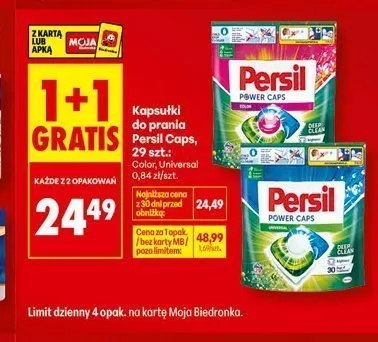 Kapsułki do prania Persil Caps Color promocja w Biedronka