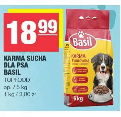 Karma sucha dla psa Basil z wołowiną promocja w SPAR