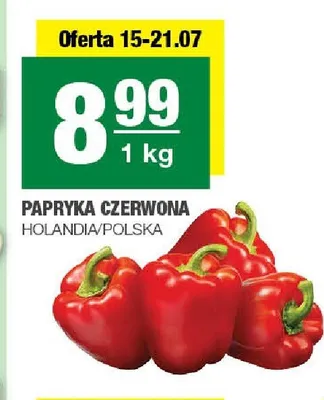 Papryka czerwona Holandia Polska promocja w SPAR
