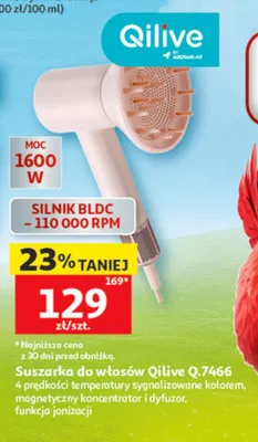 Suszarka do włosów Qilive Q.7466 promocja w Auchan