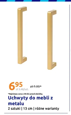 Uchwyty do mebli z metalu 13 cm 2-pak promocja w Action