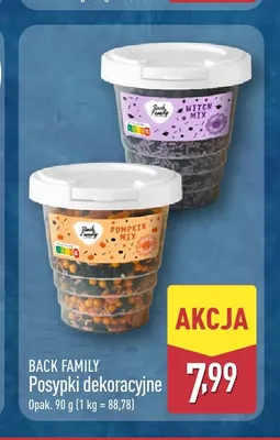 Posypki dekoracyjne Witch Mix Back Family promocja w Aldi