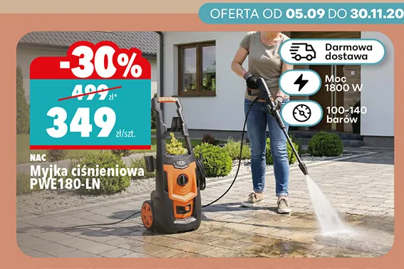 Myjka ciśnieniowa PWE180-LN Nac promocja w Biedronka