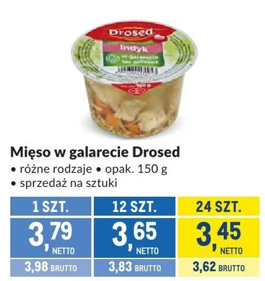 Mięso w galarecie Drosed różne rodzaje promocja w Makro