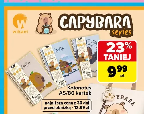 Kołonotes A5 Capybara Wikam promocja w Carrefour