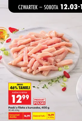 Paski z fileta z kurczaka promocja w Biedronka