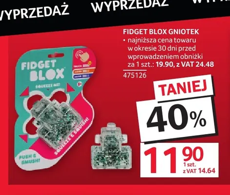 Gniotek Fidget Blox promocja w Selgros