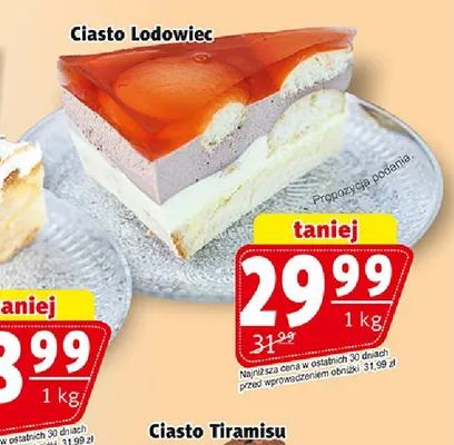 Ciasto Lodowiec Cukiernia Łasuch promocja w Prim Market