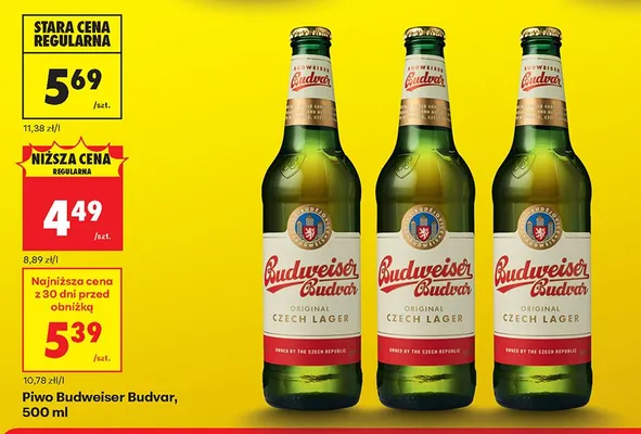 Piwo Budweiser Budvar promocja w Biedronka