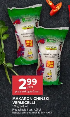 Makaron chiński vermicelli promocja w Stokrotka