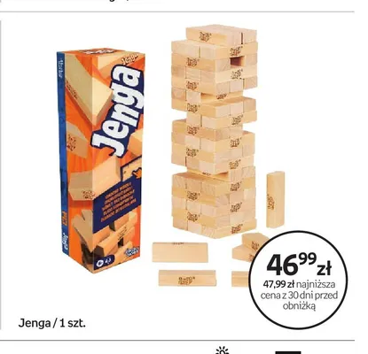 Gra zręcznościowa Jenga promocja w Empik