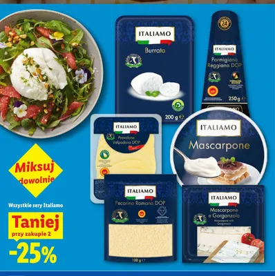 Ser Parmigiano Reggiano DOP Italiamo promocja w Lidl