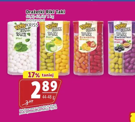 Drażetki truskawkowe Riki Taki Kriss promocja w Prim Market