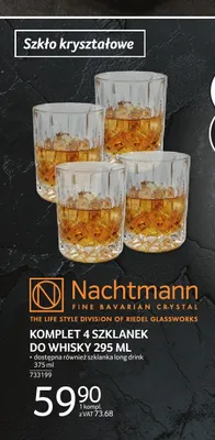 Komplet 4 szklanek do whisky 295ml Nachtmann promocja w Selgros