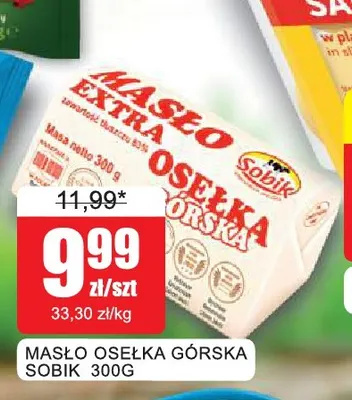 Masło Osełka Górska Sobik promocja w Bingo