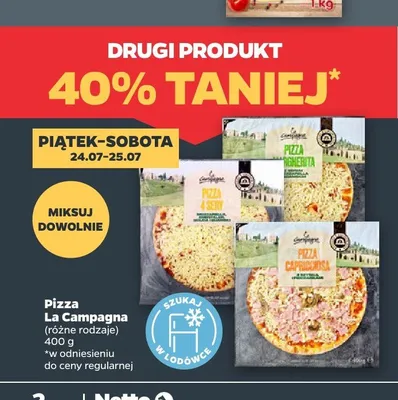 Pizza Margherita La Campagna promocja w Netto