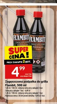 Zagęszczona podpałka do grilla Flambit promocja w Twój Market