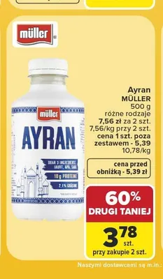 Ayran Müller promocja w Carrefour