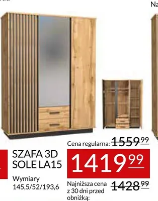 Szafa 3D Sole LA15 promocja w Abra Meble