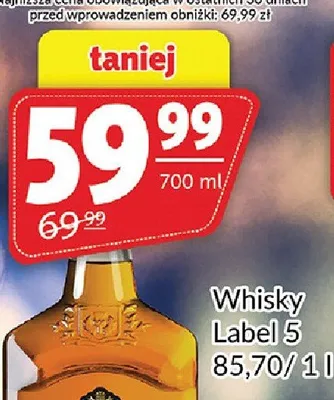 Whisky Label 5 Classic Black promocja w Prim Market