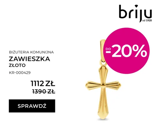 Zawieszka złoto promocja w Briju